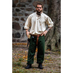 Product image Medieval Trousers Linhart with Laced Waistband green