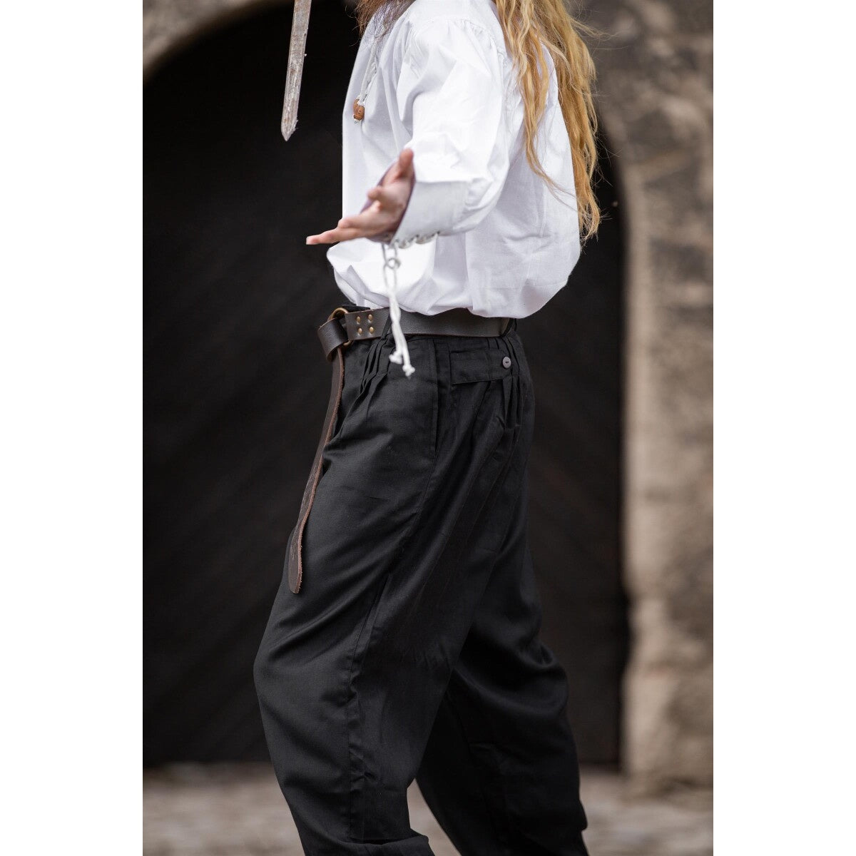 Image produit Pantalon médiéval Eckart noir