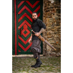 Image produit Culotte médiévale Laurence avec laçage de mollet marron