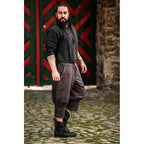 Image produit Culotte médiévale Laurence avec laçage de mollet marron