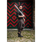 Image produit Culotte médiévale Laurence avec laçage de mollet marron