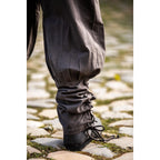 Image produit Pantalon médiéval Tiago avec laçage de jambe marron