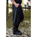 Image produit Pantalon médiéval Tiago avec laçage de jambe noir