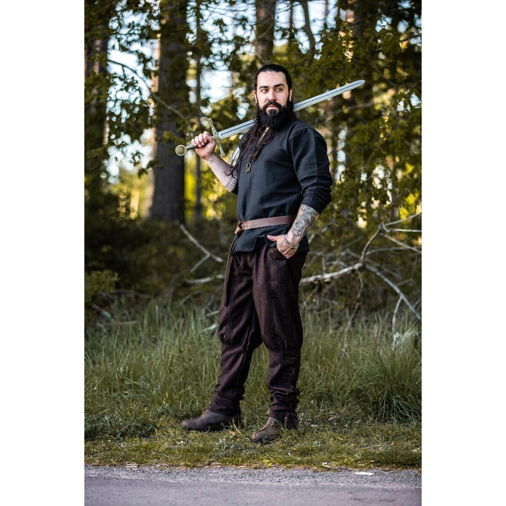 Image produit Pantalon médiéval en laine Jorgen marron
