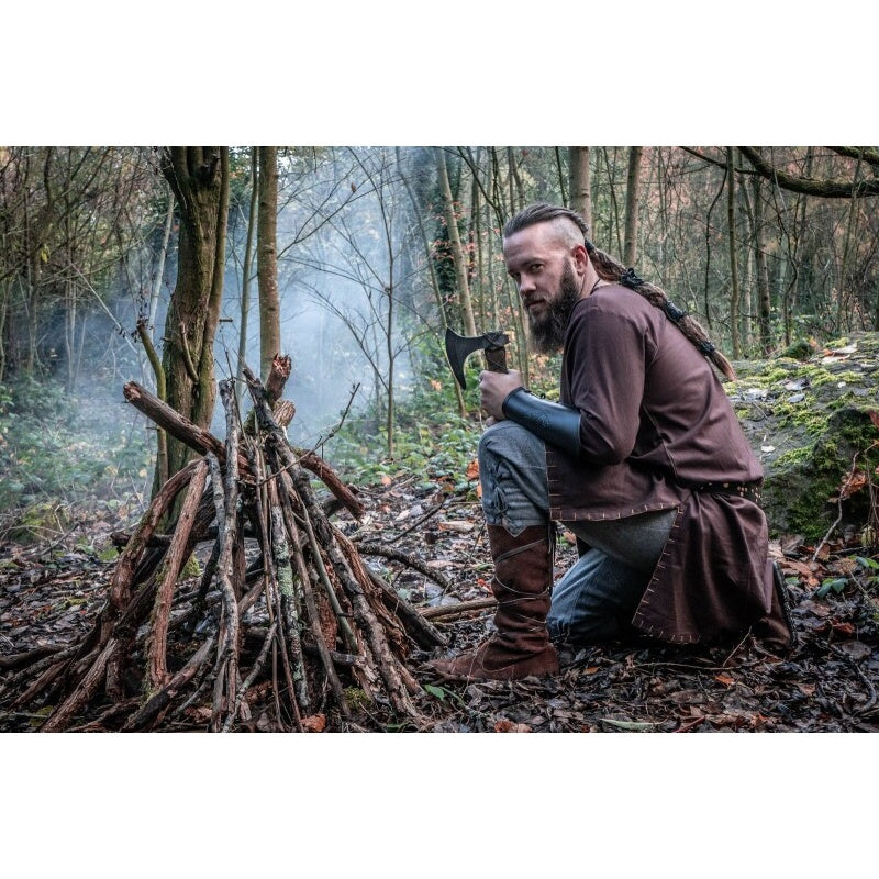 Image produit Pantalon médiéval en laine Jorgen gris