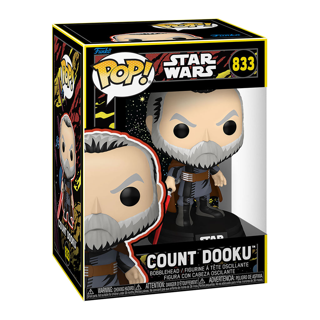 Image produit Star Wars – Figurine rétro Funko Pop à tête branlante Count Dooku