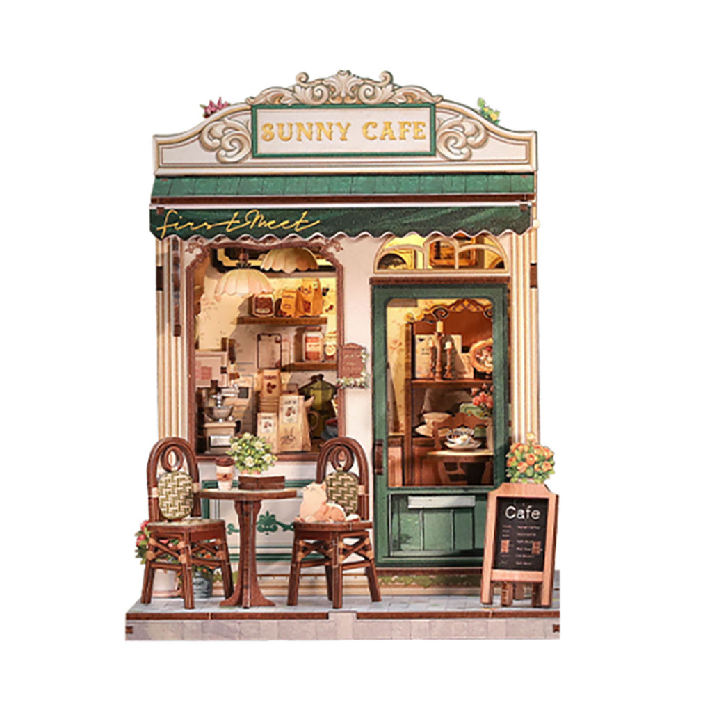 Image produit CuteBee - Sunny Cafe maison miniature Book Nook kit de modèle