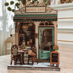 Image produit CuteBee - Sunny Cafe maison miniature Book Nook kit de modèle