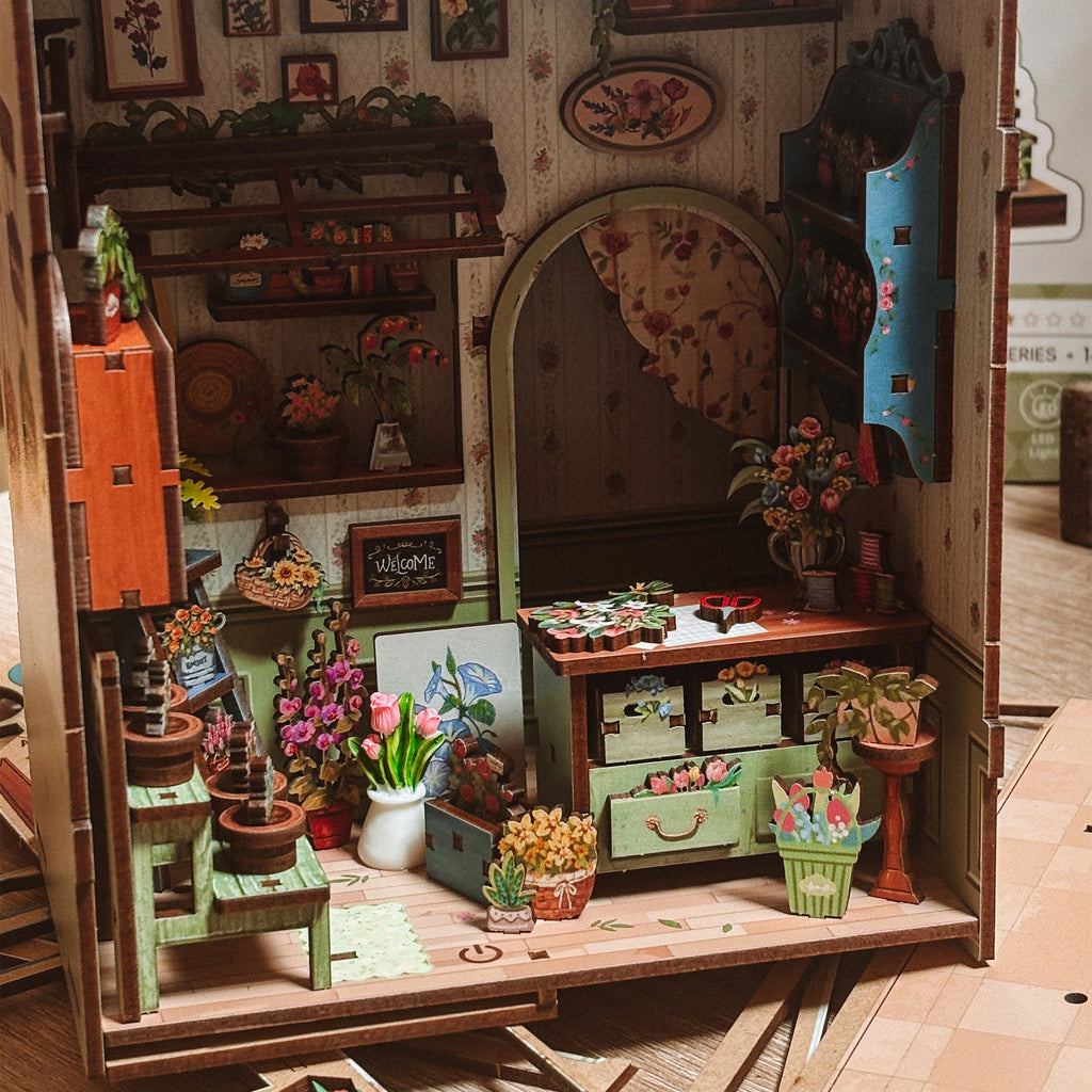 Image produit CuteBee - Maquette de maison miniature Book Nook Champs-Élysées Florist