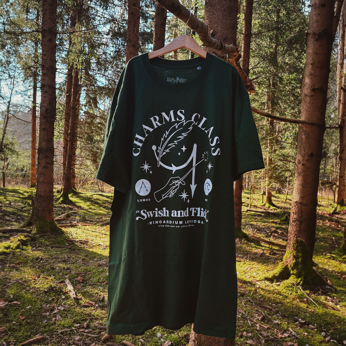 Image produit T-shirt Métamorphoses Hogwarts vert - Harry Potter