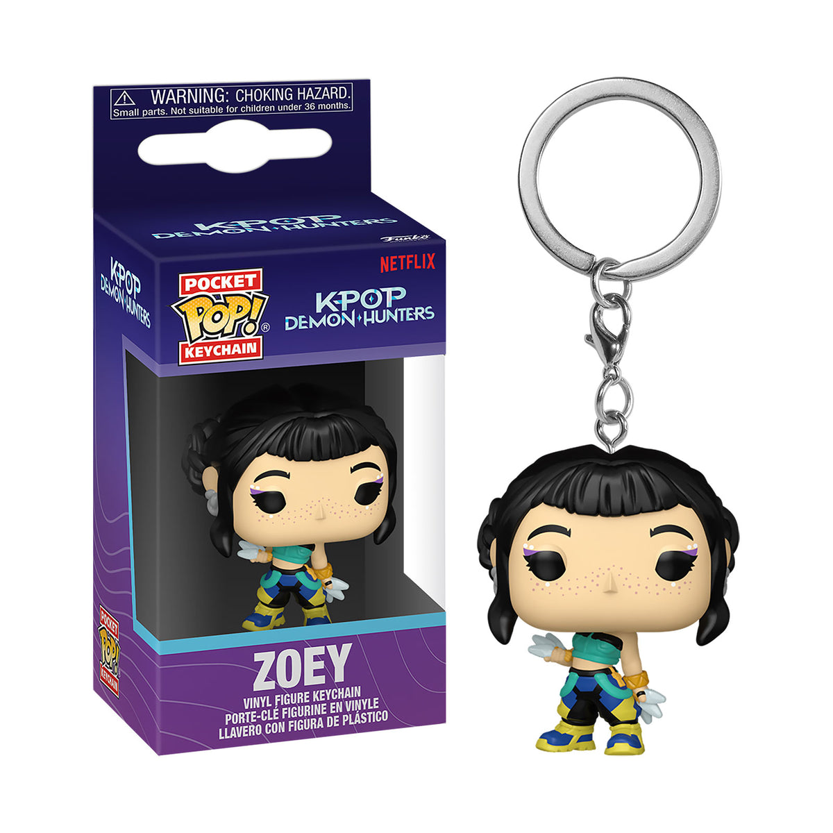 Image produit KPop Demon Hunters - Porte-clés Zoey Funko Pop