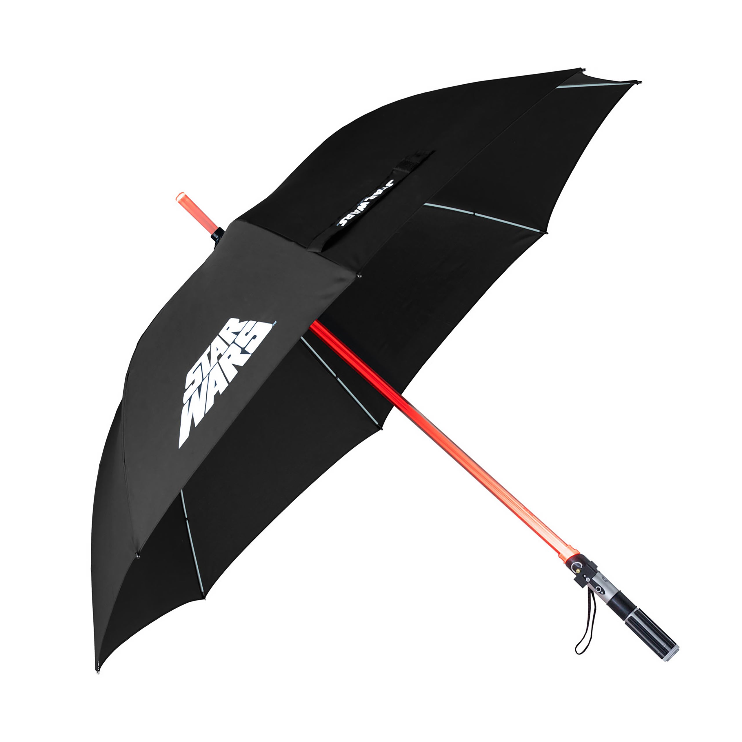 Image produit Parapluie sabre laser Dark Vador avec fonction lumineuse - Star Wars