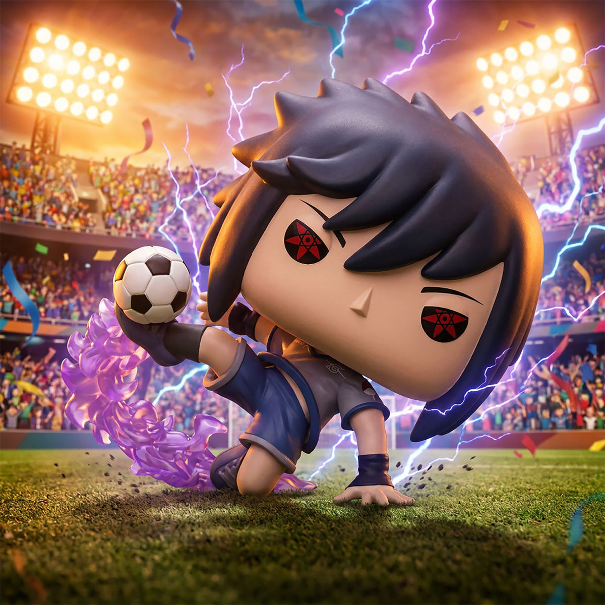 Image produit Naruto Shippuden - Figurine Funko Pop Sasuke avec ballon de football