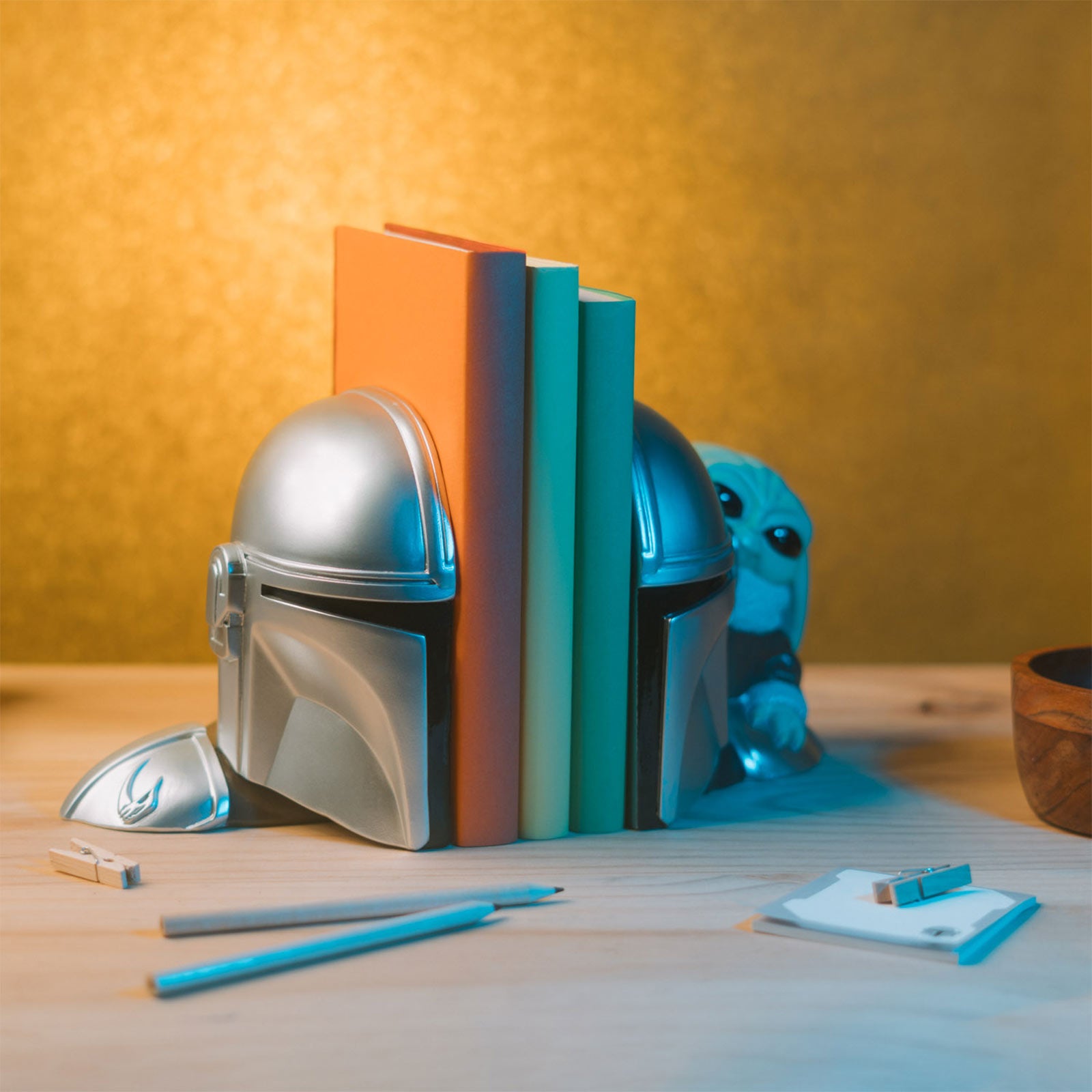 Image produit Serre-livres Grogu et Mandalorien - Star Wars The Mandalorian