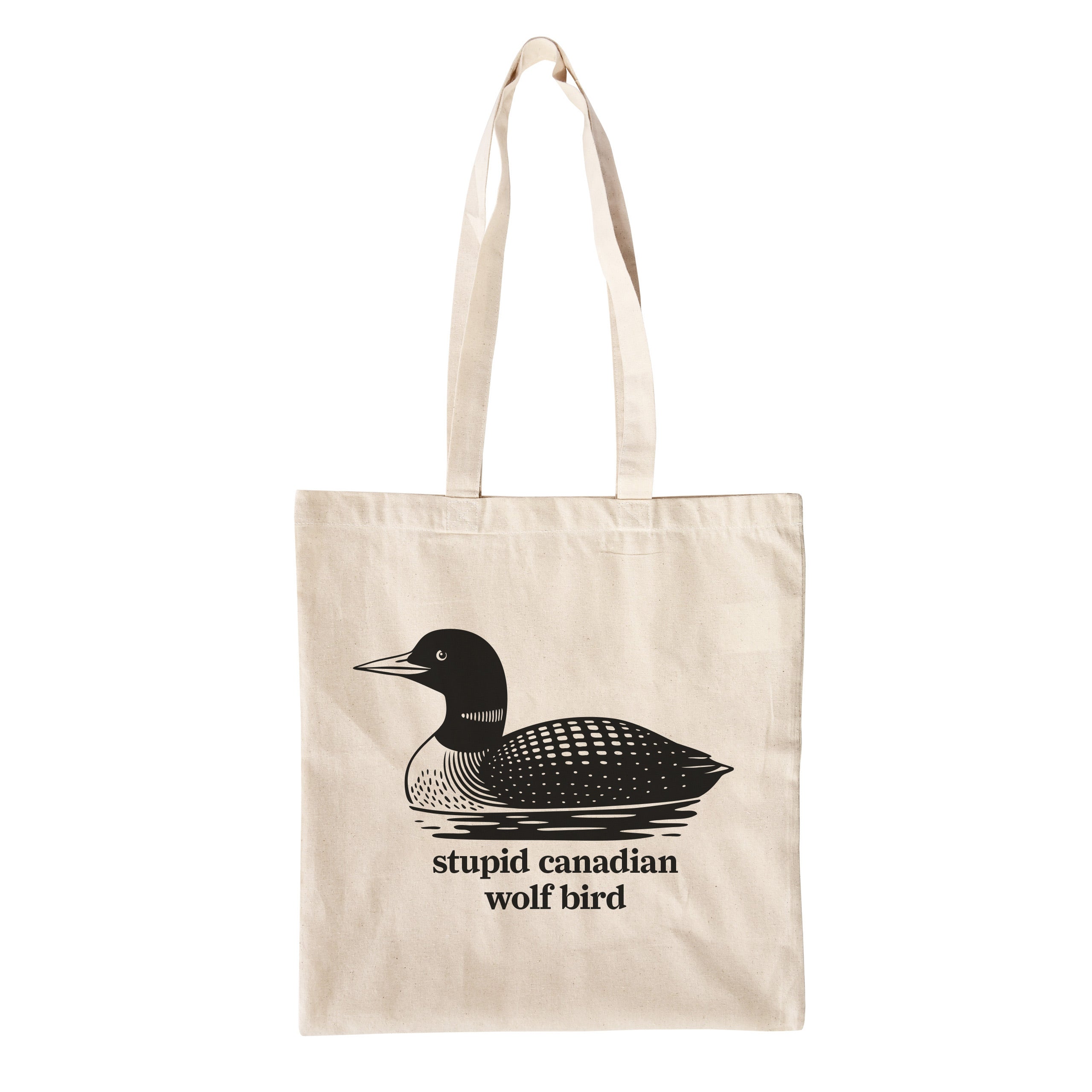 Image produit Stupid Canadian Wolf Bird – Tote bag pour fans de Heated Rivalry