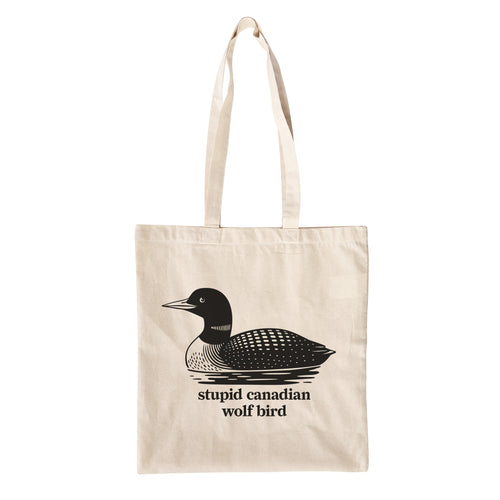 Image produit Stupid Canadian Wolf Bird – Tote bag pour fans de Heated Rivalry