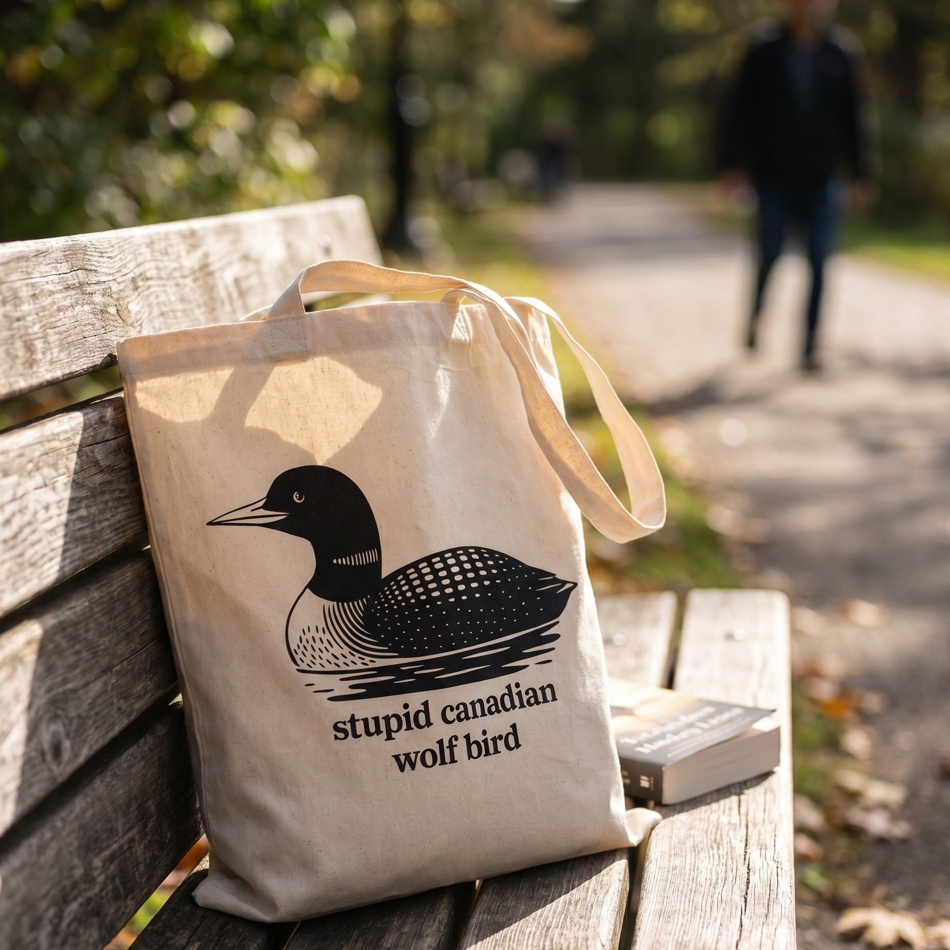 Image produit Stupid Canadian Wolf Bird – Tote bag pour fans de Heated Rivalry