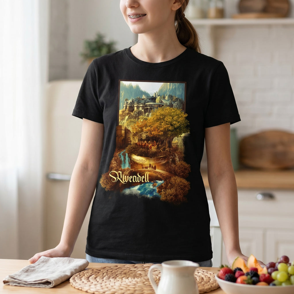 Product image Rivendell T-Shirt Black - The Lord of the Rings