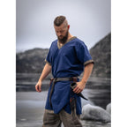 Image produit Tunique médiévale à manches courtes Loki bleu