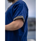 Image produit Tunique médiévale à manches courtes Loki bleu