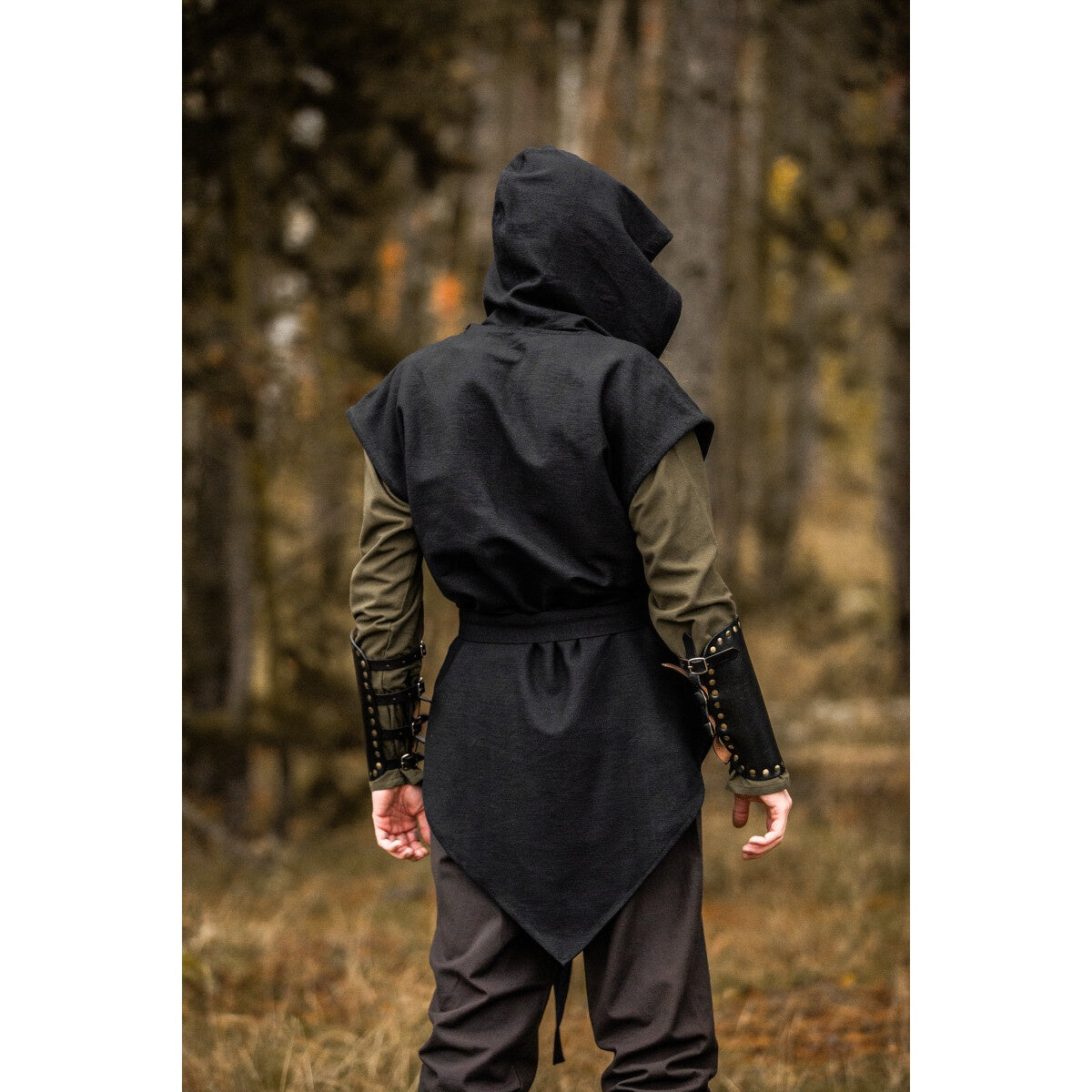 Image produit Tunique de rôdeur médiéval Aldon noire
