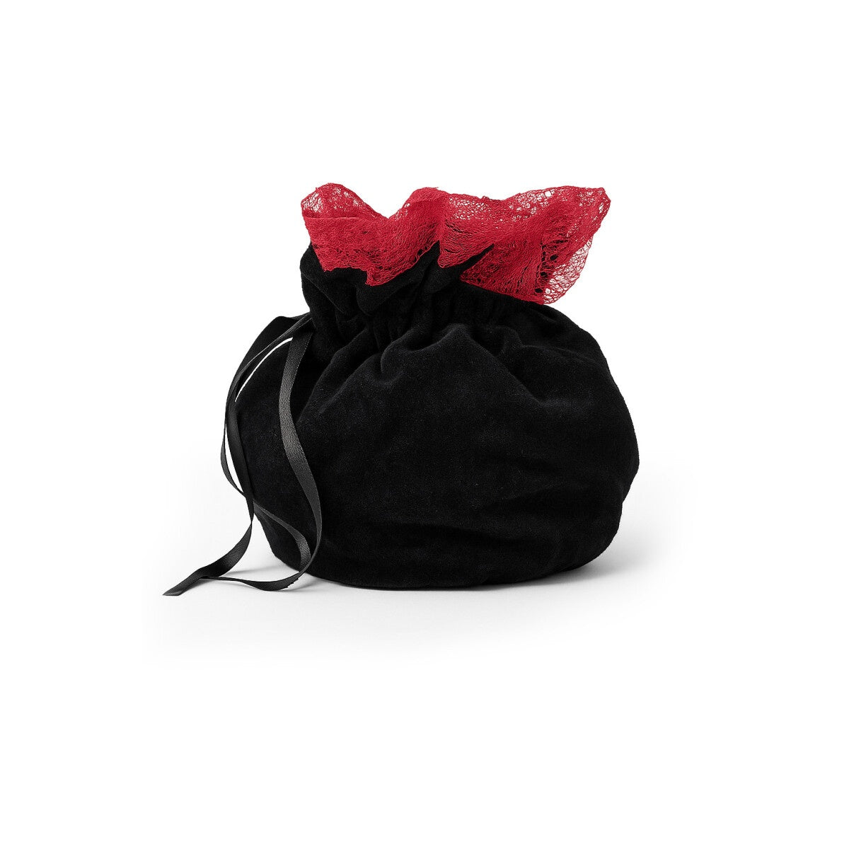 Image produit Bourse médiévale Loretta noir-rouge