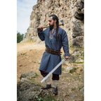 Image produit Tunique viking médiévale Freki bleu-gris