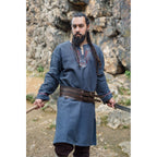 Image produit Tunique viking médiévale Freki bleu-gris