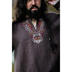 Image produit Tunique vikings médiévale Freki marron