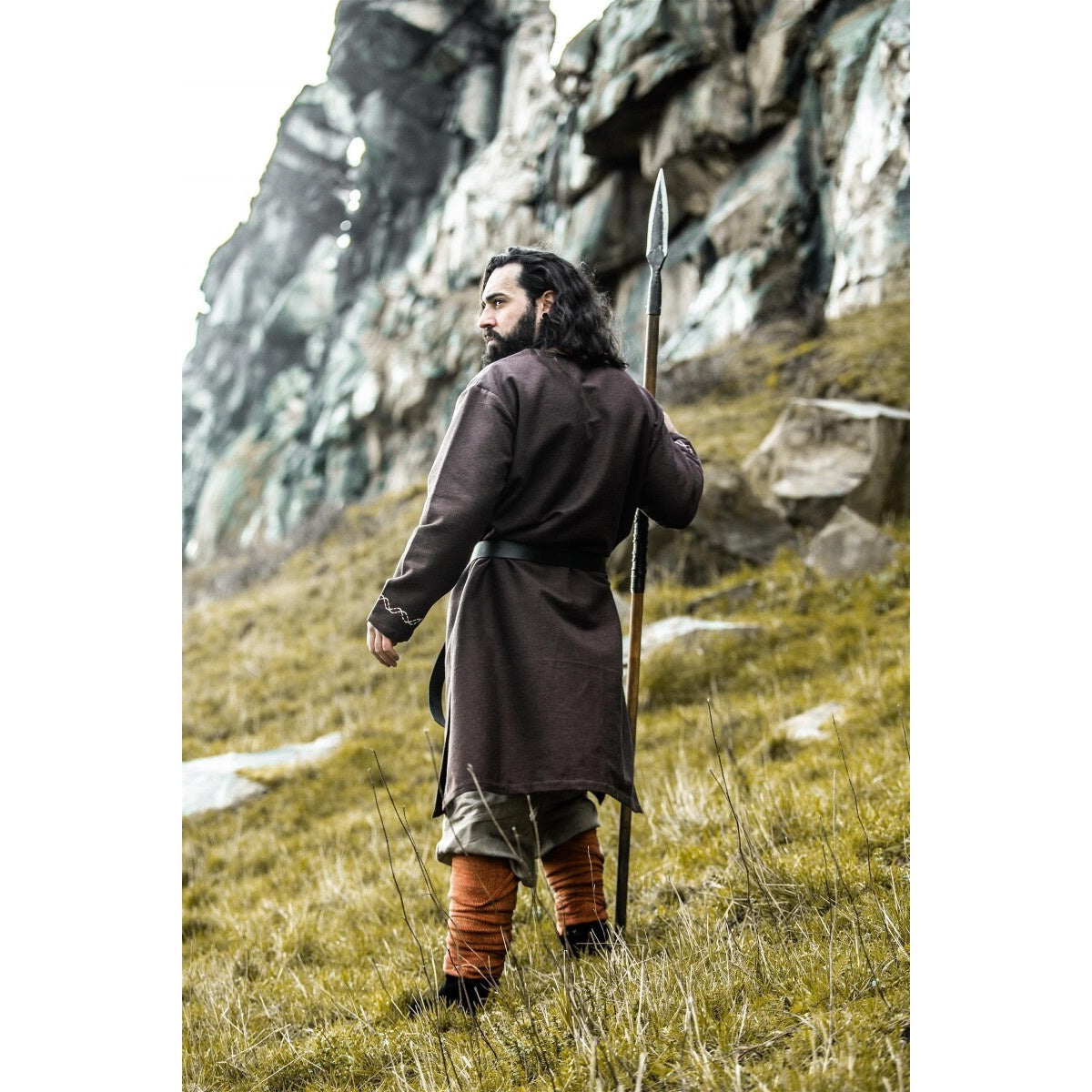 Image produit Tunique vikings médiévale Freki marron