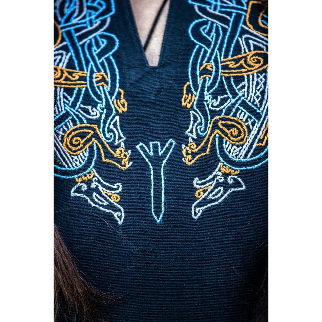 Image produit Tunique viking médiévale Snorri noir