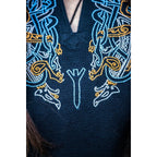 Image produit Tunique viking médiévale Snorri noir