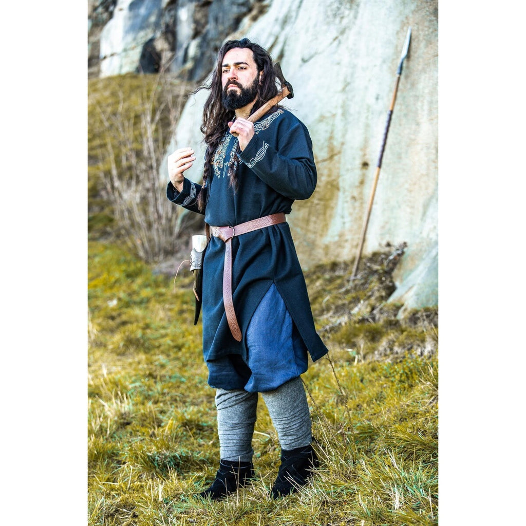 Image produit Tunique viking médiévale Snorri noir