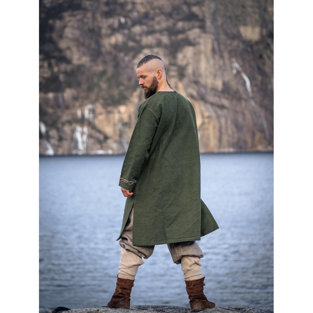 Image produit Tunique viking médiévale Snorri verte
