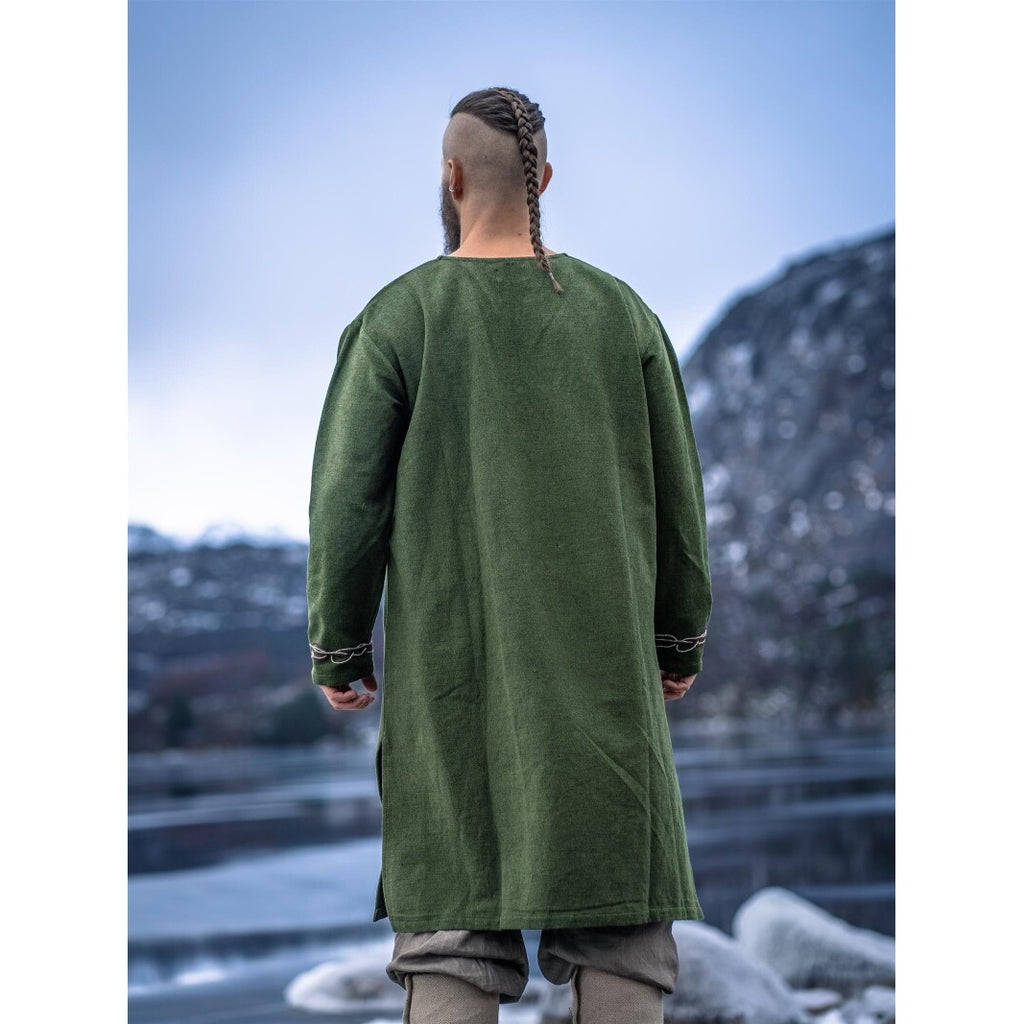 Image produit Tunique viking médiévale Snorri verte