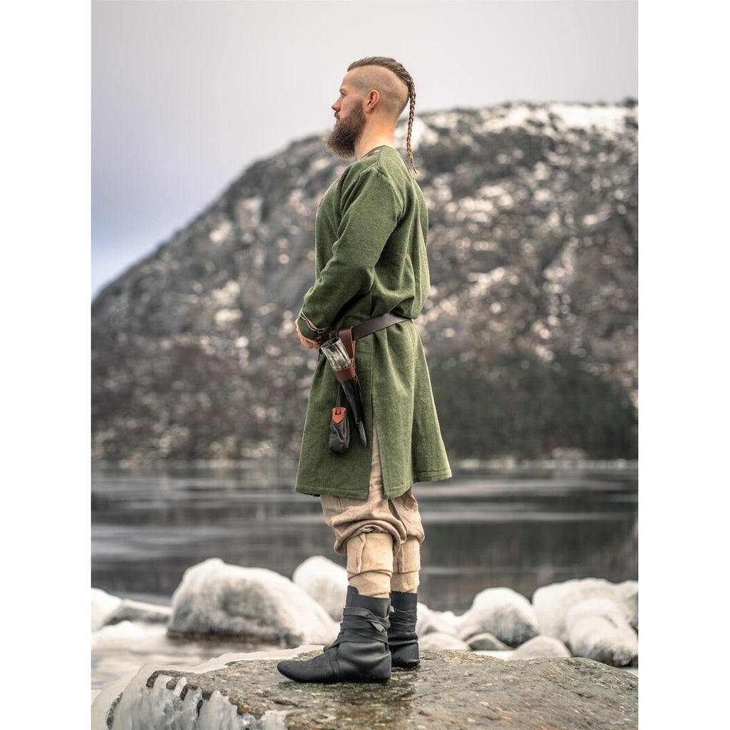 Image produit Tunique viking médiévale Snorri verte