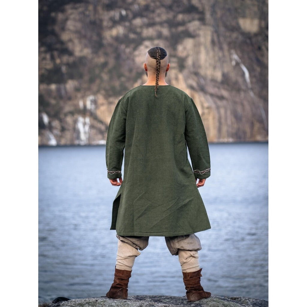 Image produit Tunique viking médiévale Snorri verte