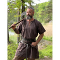 Image produit Tunique Viking médiévale Theobald à manches courtes marron foncé