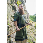 Image produit Tunique viking médiévale Rollo manches courtes vert