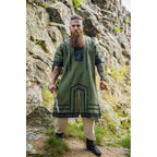 Image produit Tunique viking médiévale Rollo manches courtes vert