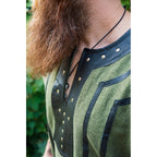 Image produit Tunique viking médiévale Rollo manches courtes vert