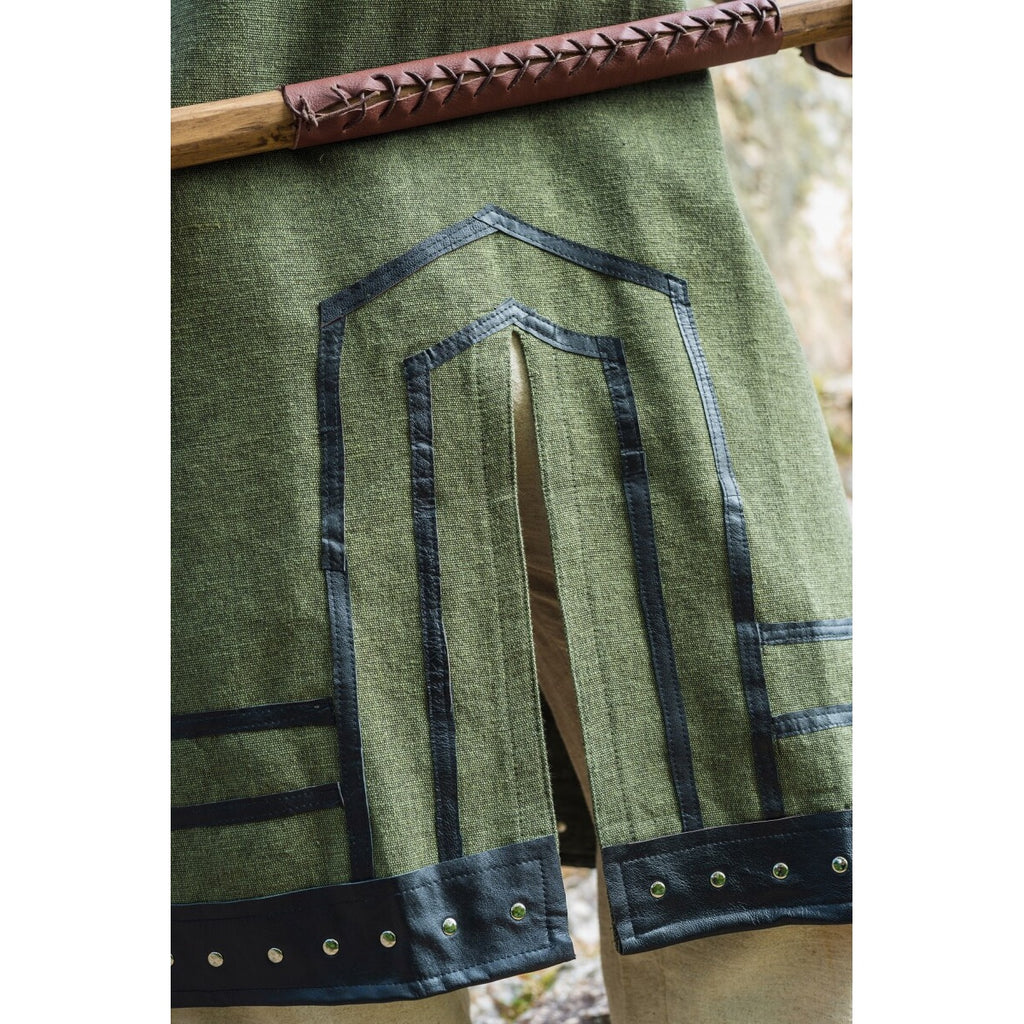 Image produit Tunique viking médiévale Rollo manches courtes vert