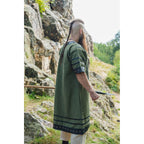 Image produit Tunique viking médiévale Rollo manches courtes vert