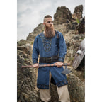 Image produit Tunique viking médiévale Erik bleu foncé