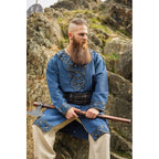 Image produit Tunique viking médiévale Erik bleu foncé