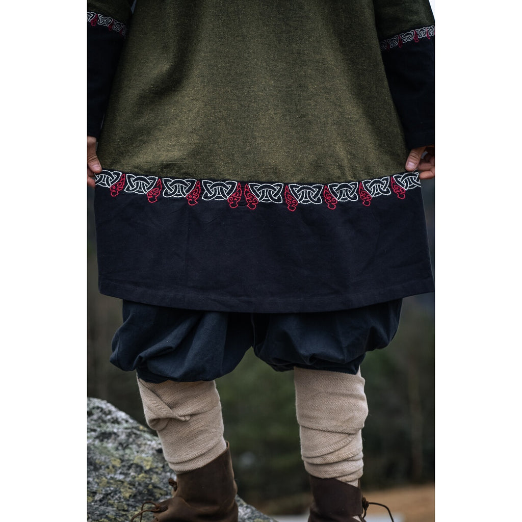 Image produit Tunique viking médiévale Freydis olive