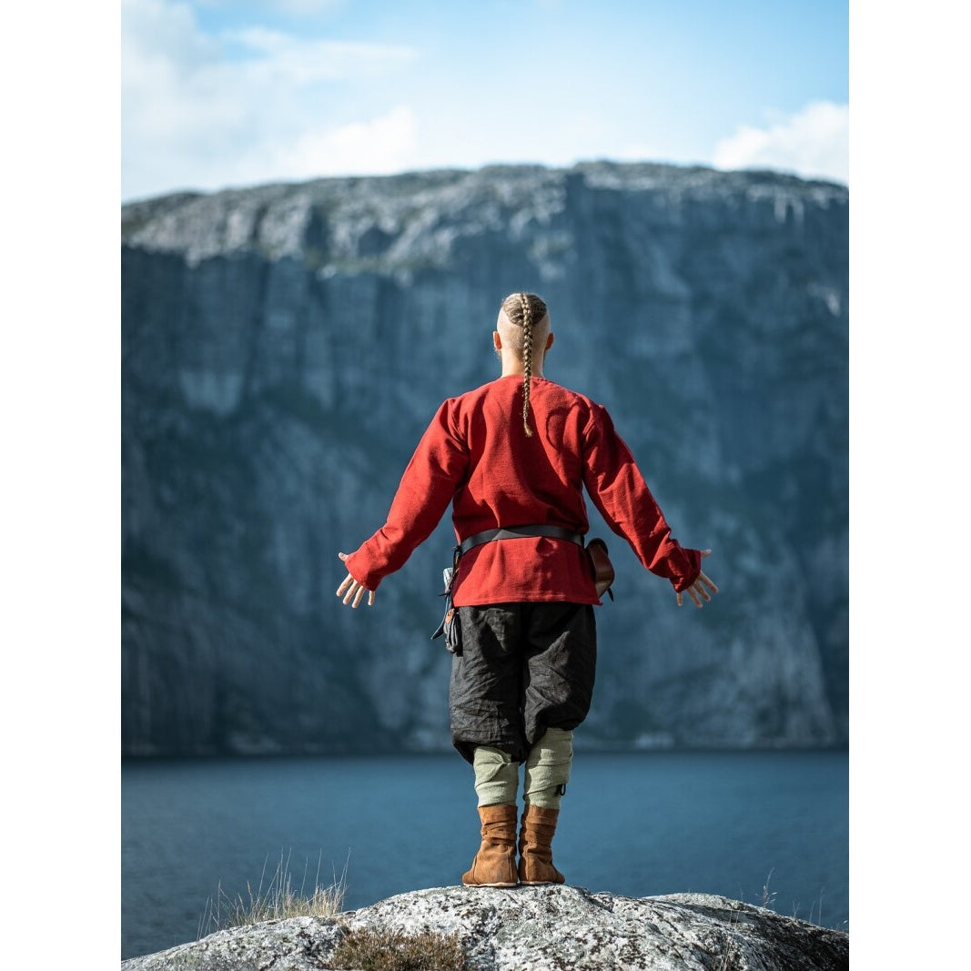 Image produit Tunique viking médiévale Ivar rouge