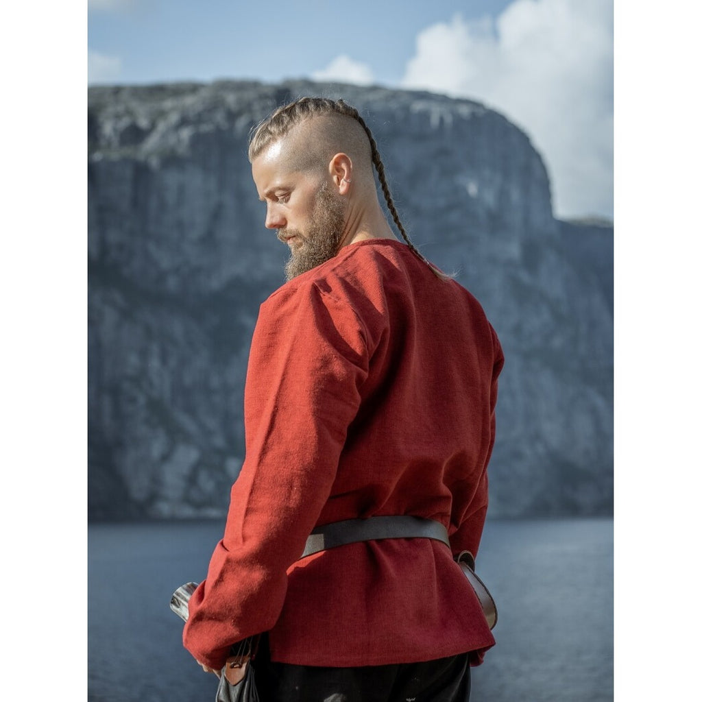 Image produit Tunique viking médiévale Ivar rouge