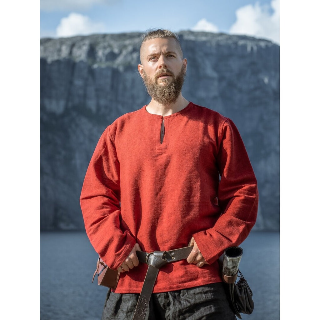 Image produit Tunique viking médiévale Ivar rouge