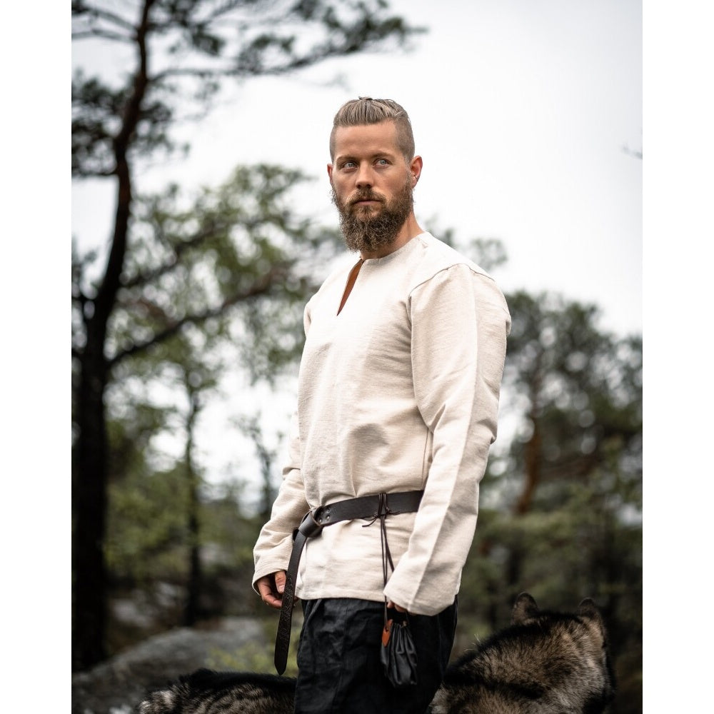 Image produit Tunique viking médiévale Ivar beige